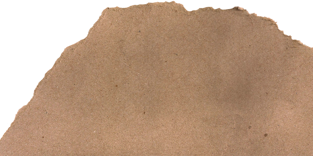 Brown Kraft Paper with One Ripped Edge